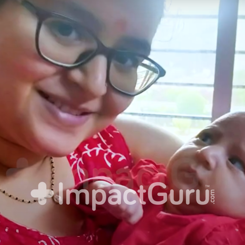 Beautiful Samaira was saved by 300 compassionate ImpactGuru Donors